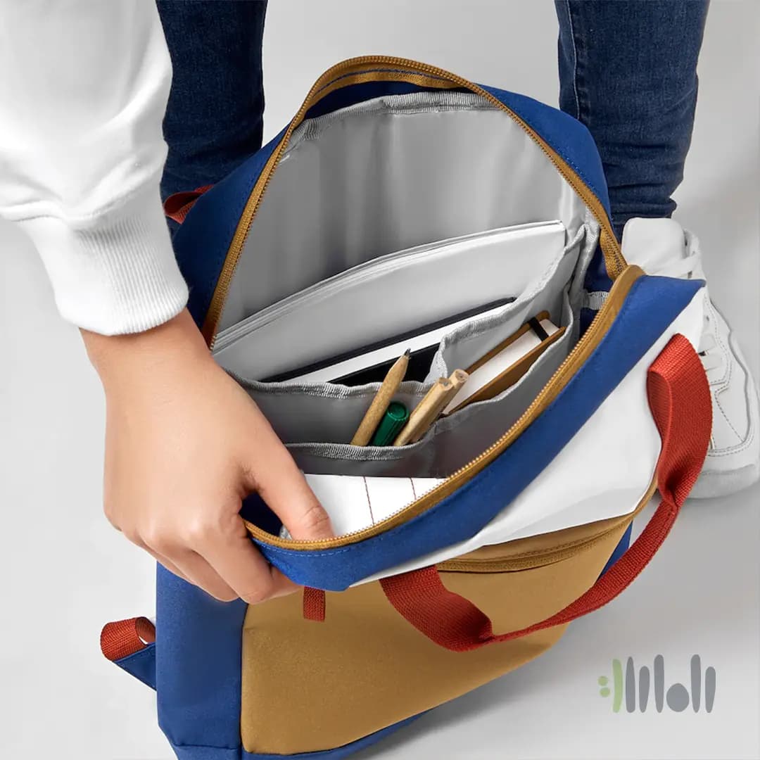 کوله پشتی آبی زرد ایکیا STARTTID — تصویر ۳