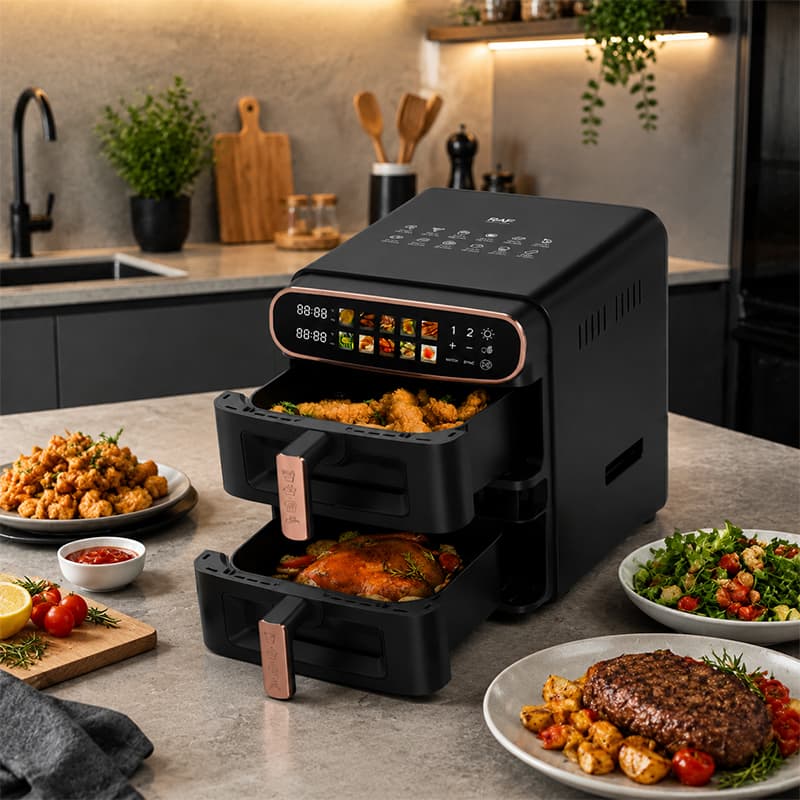 سرخکن (هواپز) 6+6لیتر راف مدل R.5383 — تصویر ۳