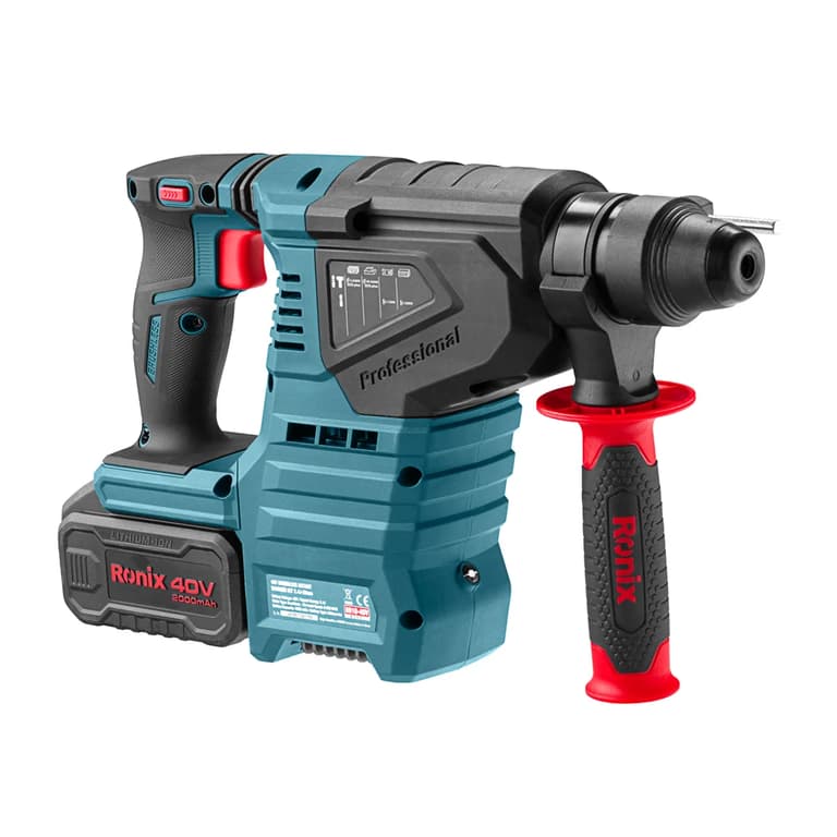 کیت بتن‌کن شارژی براش‌لس 40 ولت 2.4 ژول 28 میلی‌متری مدل : 8910-40V (NA)