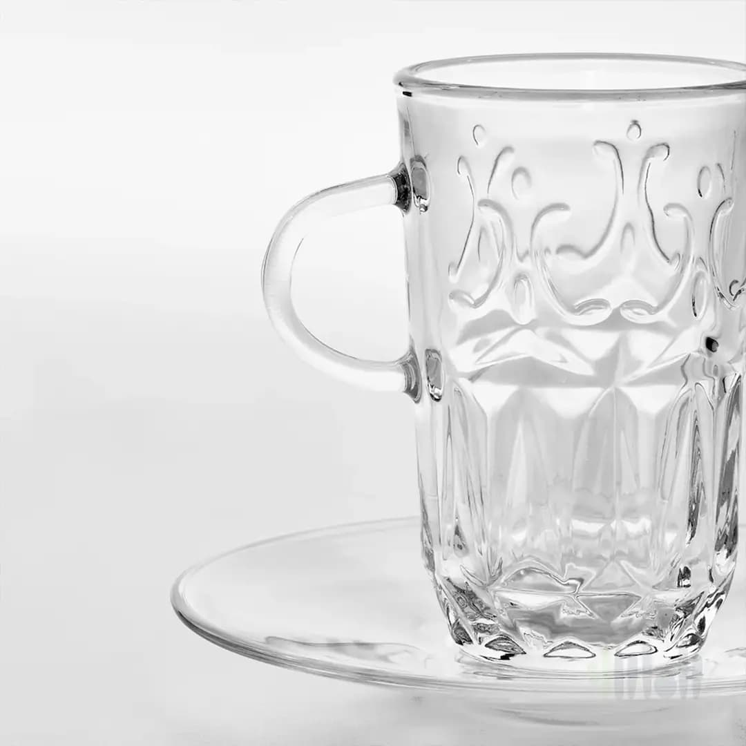 فنجان و نعلبکی ست 4 عددی ایکیا SALLSKAPLIG — تصویر ۲
