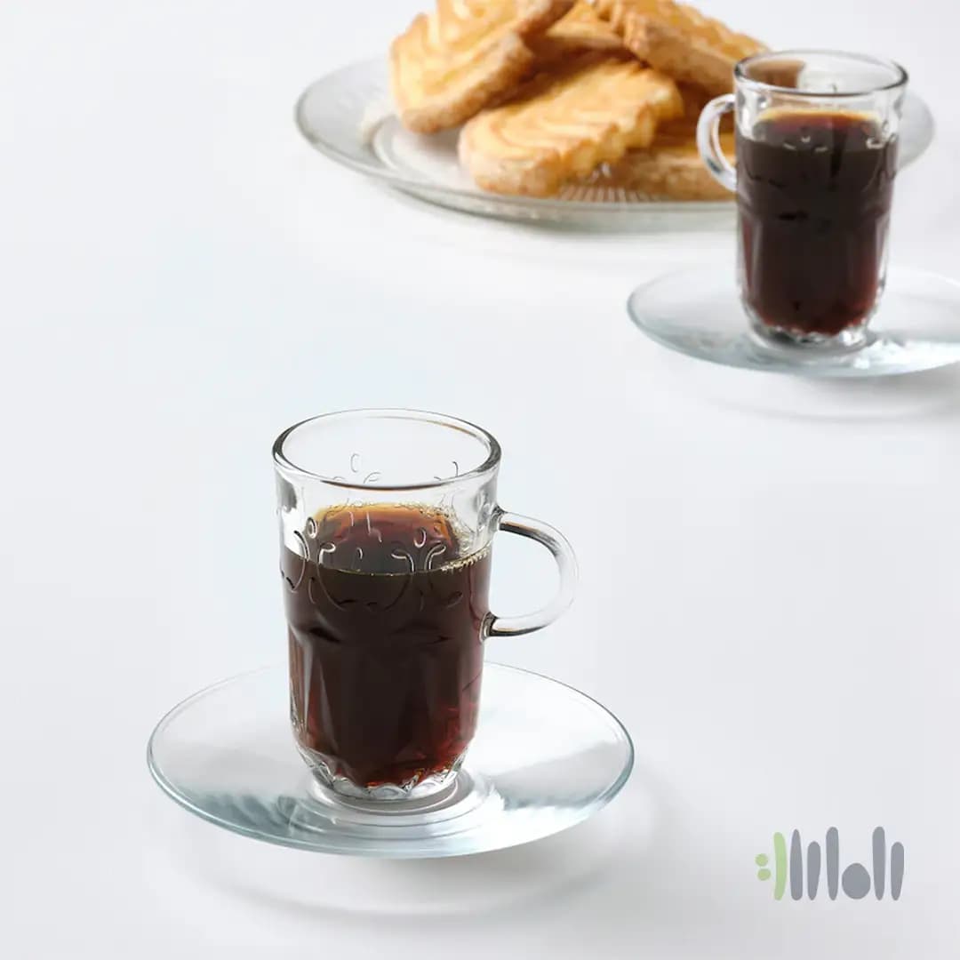 فنجان و نعلبکی ست 4 عددی ایکیا SALLSKAPLIG — تصویر ۴