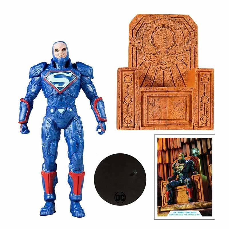 اکشن فیگر لکس لوتر 1/12 مدل Power Suit (Blue) برند McFarlane — تصویر ۳