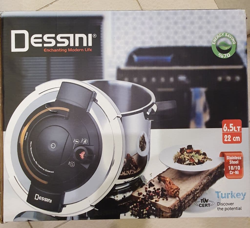زودپز 6.5 لیتر دسینی مدل 153935 / DESSINI 153935B — تصویر ۳