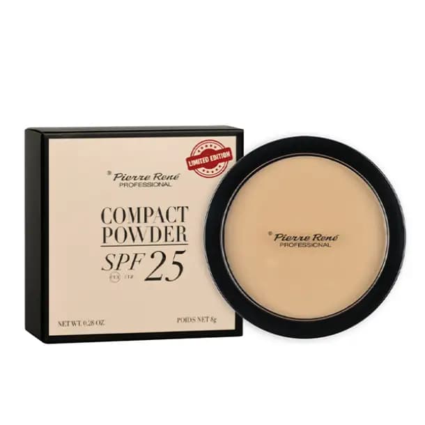 پنکیک ضد آفتاب‌ دار پیررنه 03 Pierre Rene Compact Powder spf 25
