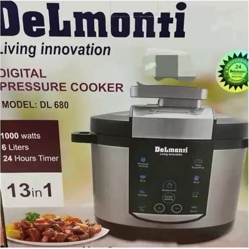 زودپز برقی 6 لیتر دلمونتی مدل 680 / DELMONTI DL680 — تصویر ۲