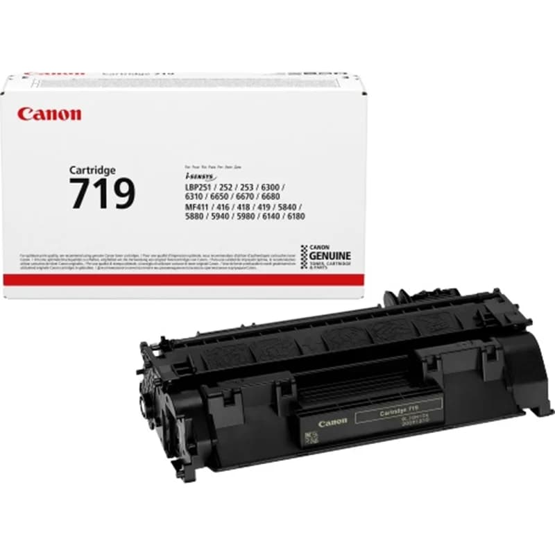 کاتریج canon 719 طرح اورجینال پک چین