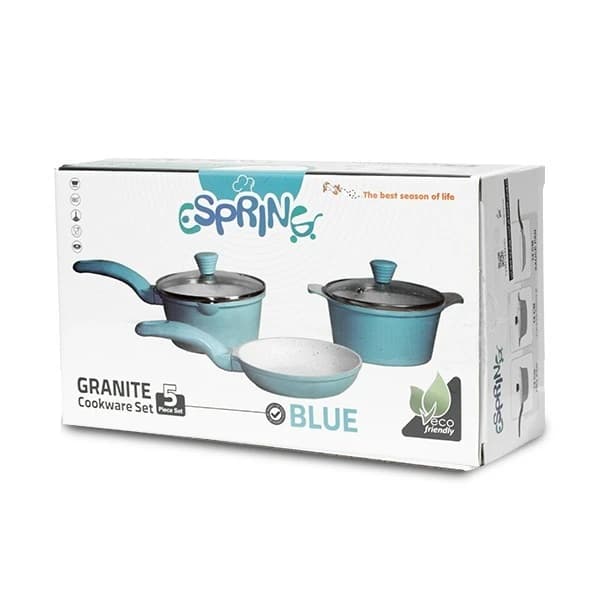 سرویس قابلمه گرانیت کودک و نوزاد 5پارچه اسپرینگ Espring — تصویر ۳