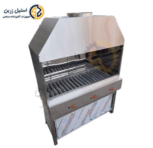 کباب پز رستورانی 2 متری هوددار — تصویر ۳