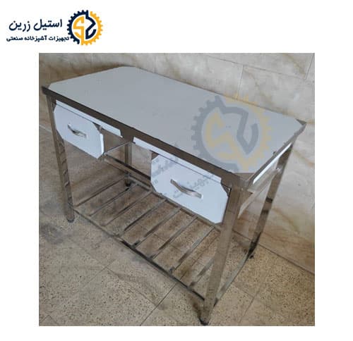 میز کار استیل کشو دار — تصویر ۲