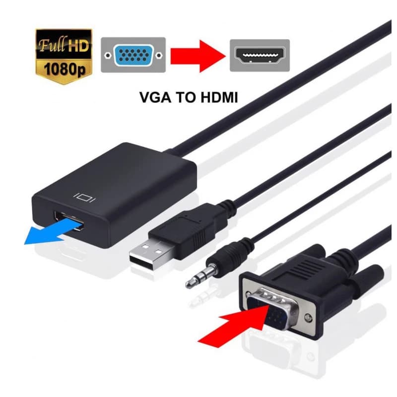 مبدل VGA به HDMI آیفورتک مدل 1080 — تصویر ۲