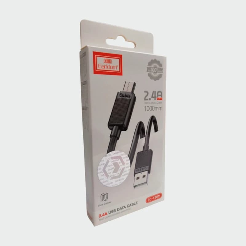 کابل شارژ MICROUSB ارلدام مدل 180M طول 1متر