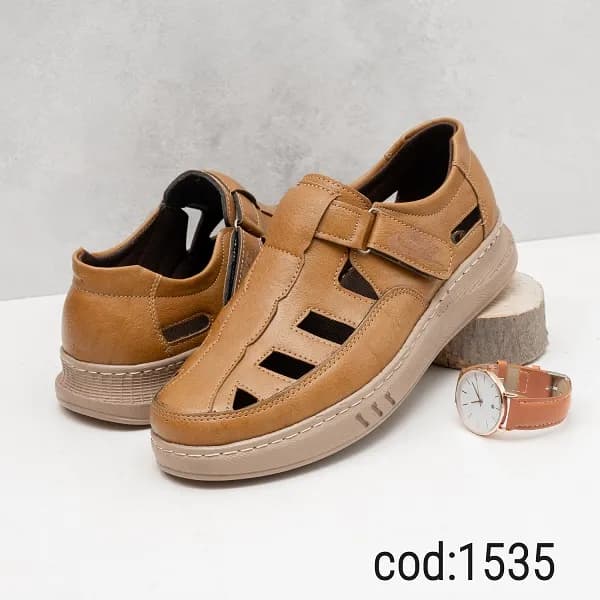 کفش تابستانه کرم عسلی Nike کفی کرم دور دوخت (کد 1535) — تصویر ۴
