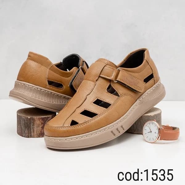 کفش تابستانه کرم عسلی Nike کفی کرم دور دوخت (کد 1535) — تصویر ۳