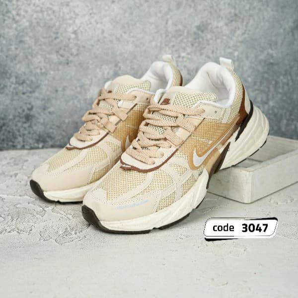کتونی نایک v2k کرم ژله ای زیره کرم (کد3047) — تصویر ۳