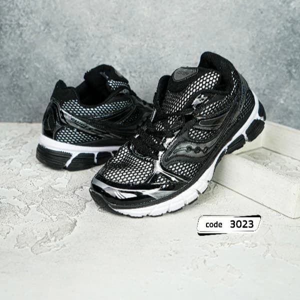 کتونی نقره ای مشکی saucony (کد3023) — تصویر ۴