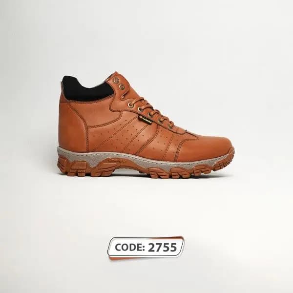 کتونی بنددار قهوه ای زیره کرم کد (2575) PULL&amp;BEAR