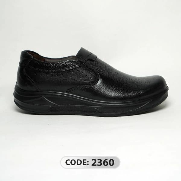 کفش مردانه بدون بند چرمی تمام مشکی Clarks (2360)
