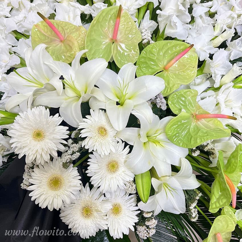 تاج گل دو طبقه ترحیم کد 30 — تصویر ۴