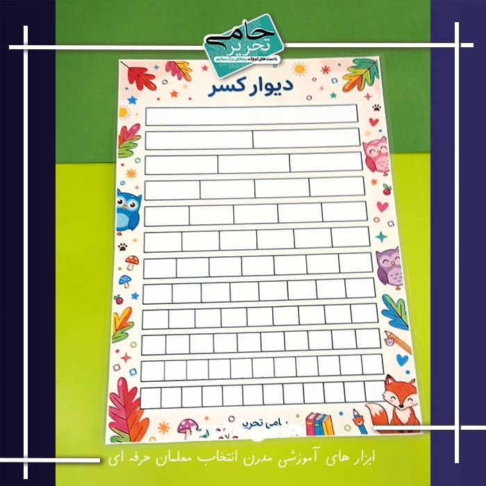 پوستر آموزشی دیوار کسر طرح جغد