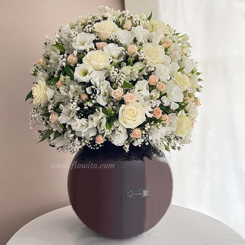 باکس گل تنگ شیشه ای بزرگ کد 240 — تصویر ۳