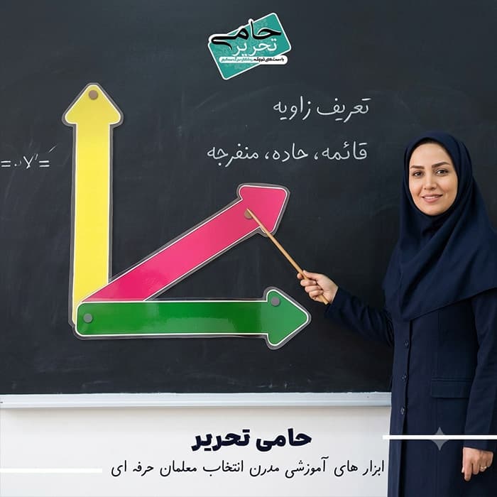 ابزار آموزشی زاویه ساز، مناسب تدریس مبحث زاویه — تصویر ۲