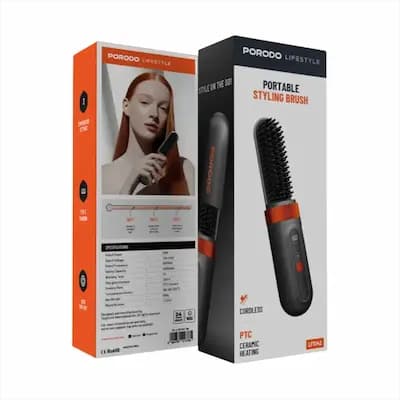 برس حرارتی شارژی پرودو مدل Porodo Lifestyle Portable Heated Styling Brush — تصویر ۳