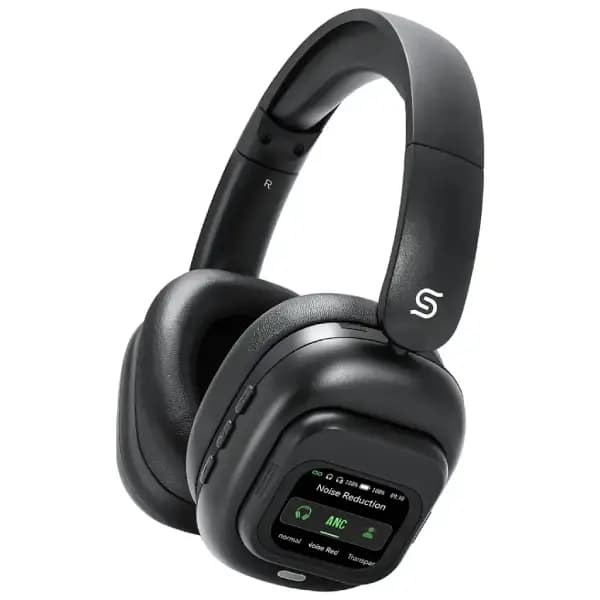 هدفون بلوتوثی مجهز به کنترل نمایشگردار مغناطیسی پرودو مدل Porodo Soundtec Touchwave ANC — تصویر ۹