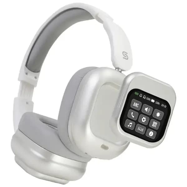هدفون بلوتوثی مجهز به کنترل نمایشگردار مغناطیسی پرودو مدل Porodo Soundtec Touchwave ANC — تصویر ۴