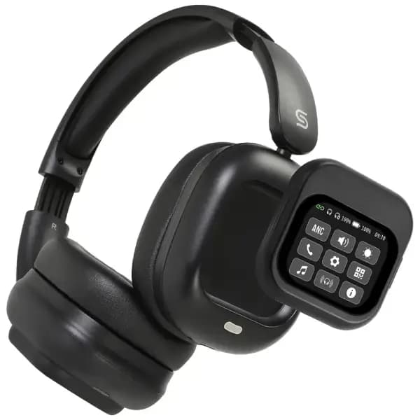 هدفون بلوتوثی مجهز به کنترل نمایشگردار مغناطیسی پرودو مدل Porodo Soundtec Touchwave ANC — تصویر ۳