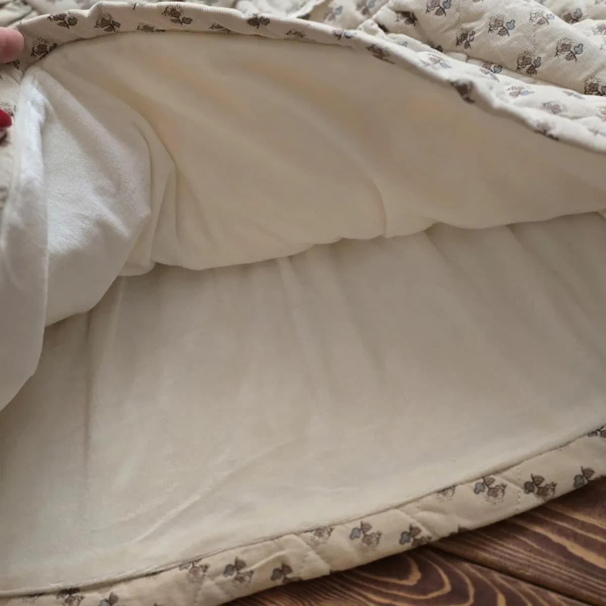 سارافون مخمل لاینردار دخترانه — تصویر ۳