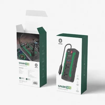 اینورتر فندکی خودرو گرین لاین مدل SPARK300 ظرفیت ۳۰۰ وات — تصویر ۲