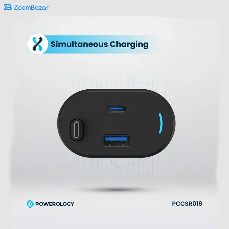 شارژر فندکی 115وات پاورولوجی مدل PCCSR019 — تصویر ۳