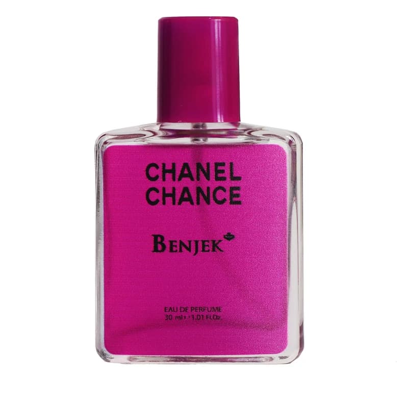 عطر جیبی زنانه بنجک مدل شنل چنس با رایحه گلی، معتدل حجم 30 میلی‌لیتر — تصویر ۲