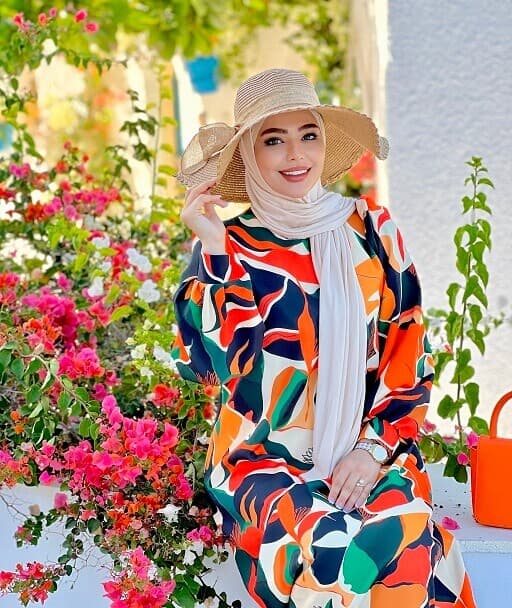 مانتو عبایی کژال نارنجی