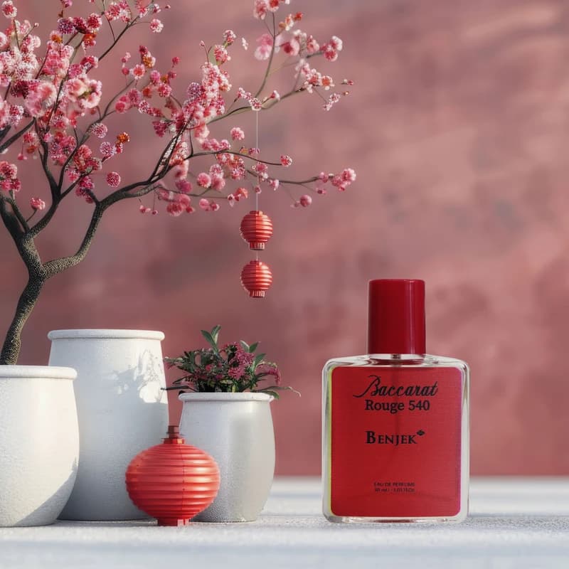 عطر جیبی بنجک مدل باکارات رژ با رایحه گرم و شیرین حجم 30 میلی‌لیتر — تصویر ۲