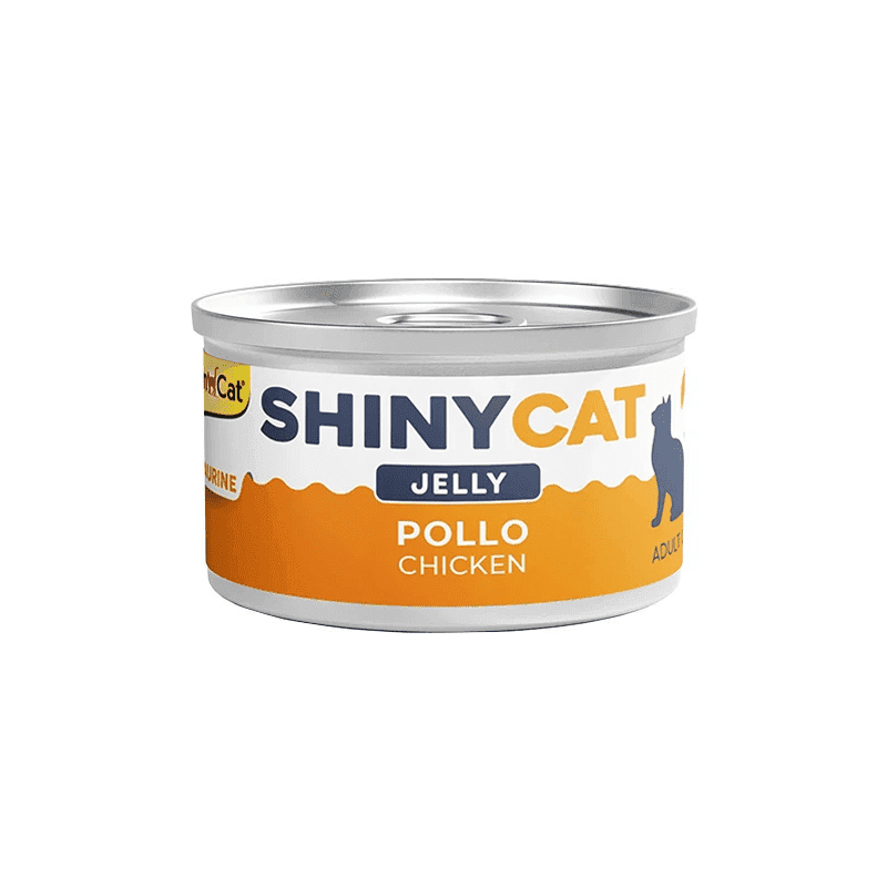 کنسرو گربه جیم کت Gimcat مدل Shiny با طعم مرغ در ژله — تصویر ۲