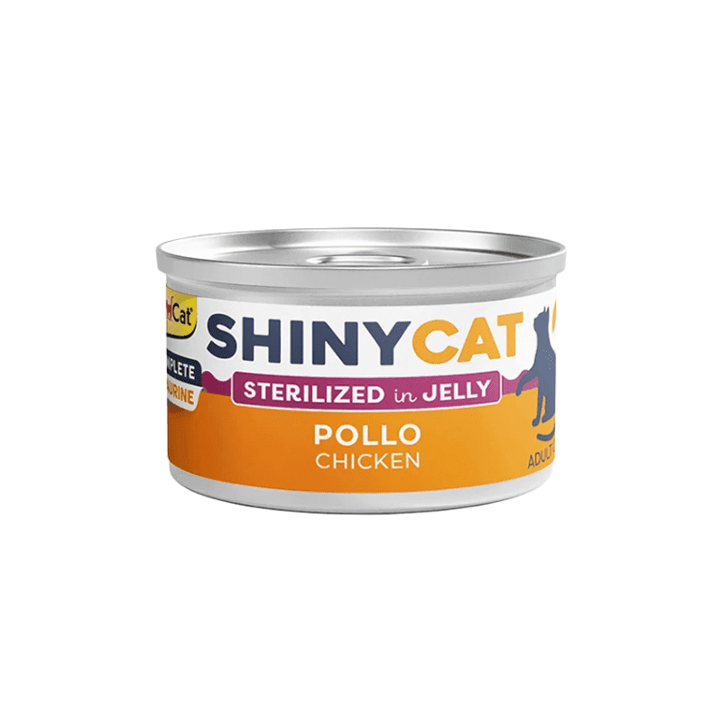 کنسرو گربه عقیم شده جیم کت Gimcat مدل Shiny با مرغ