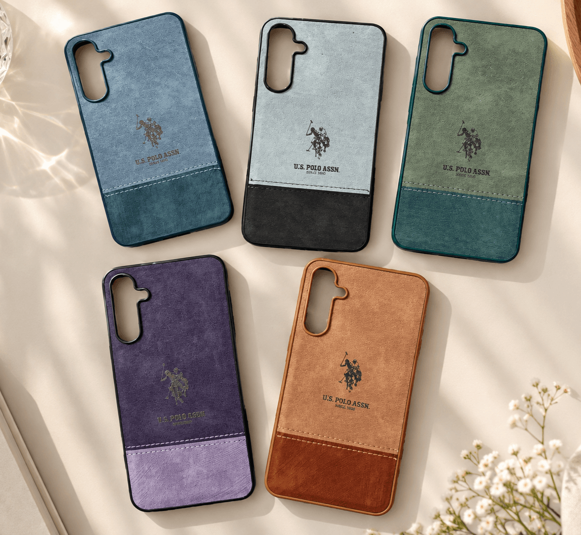 قاب طرح چرم POLO اورجینال سامسونگ A35 — تصویر ۲