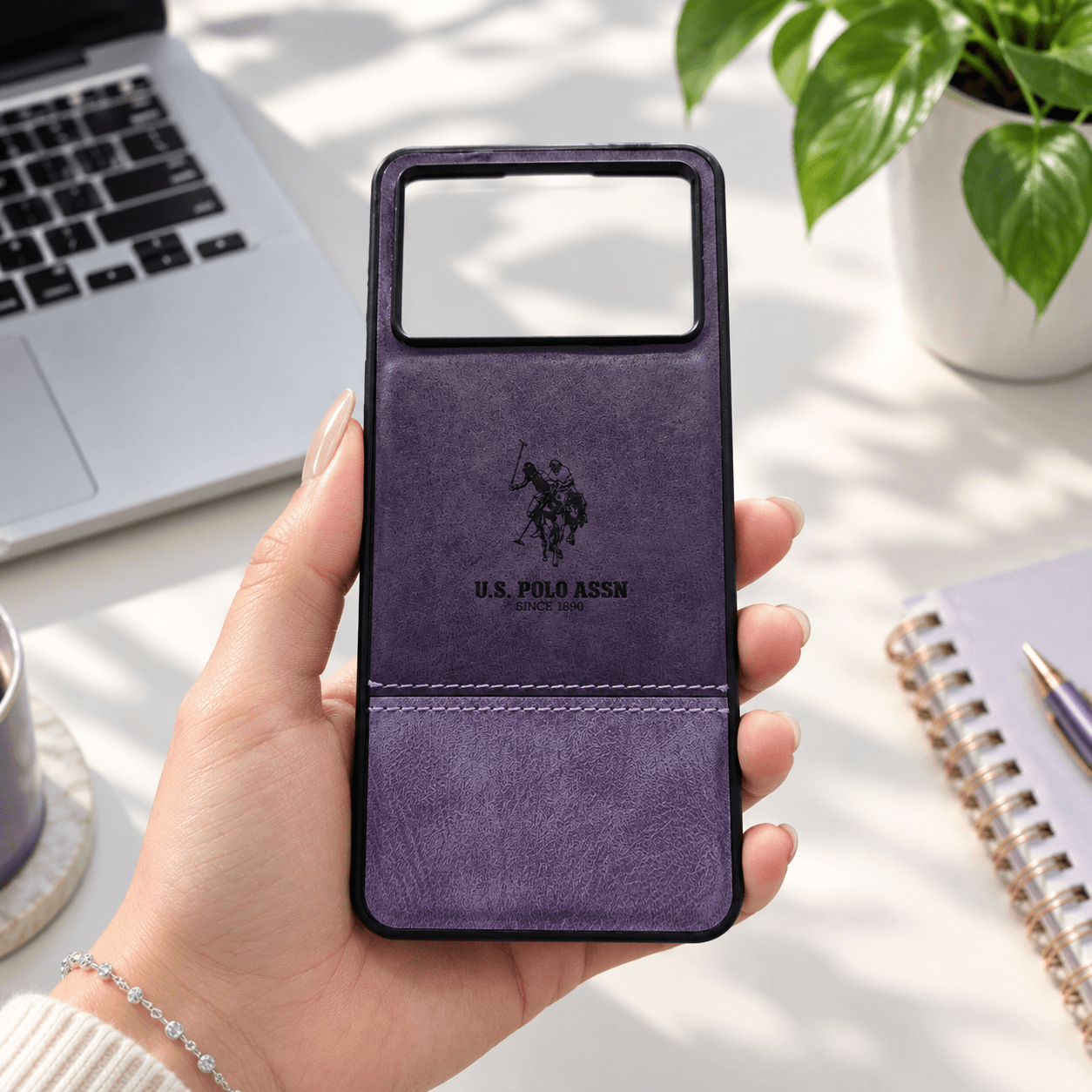 قاب طرح چرم POLO اورجینال شیائومی Poco X6 pro