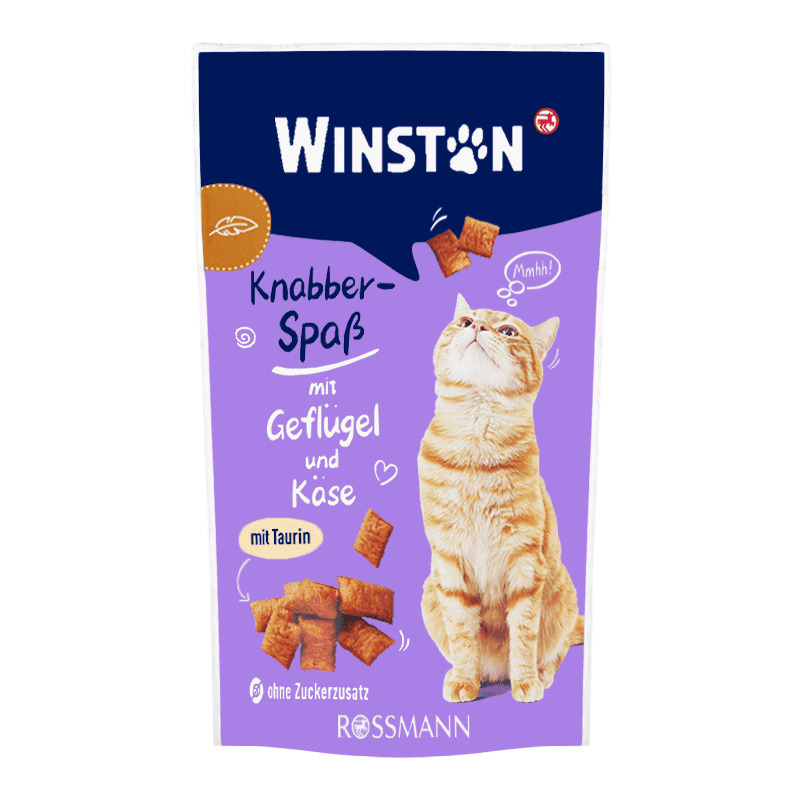 تشویقی مغزدار گربه وینستون Winston با طعم گوشت پرندگان و پنیر