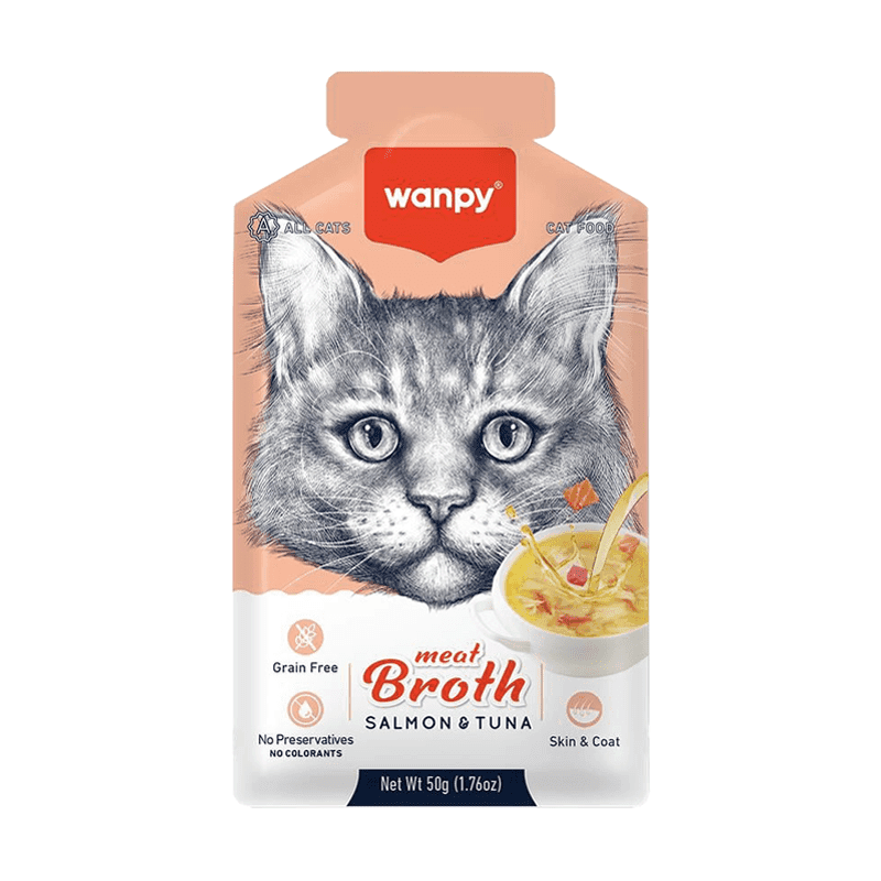 سوپ گربه ونپی Wanpy با طعم ماهی تن و سالمون