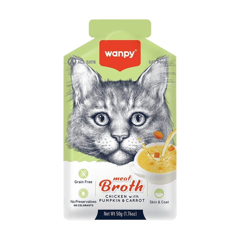 سوپ گربه ونپی Wanpy طعم مرغ با هویج و کدو — تصویر ۲