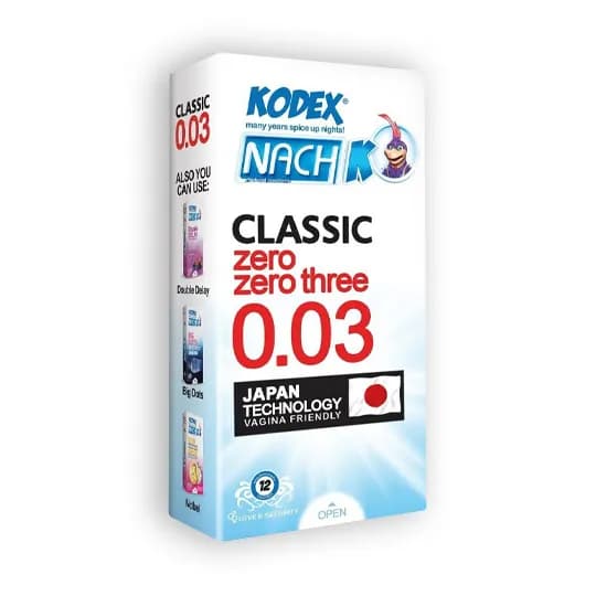 کاندوم 0.03 ناچ کدکس (30 میکرون) 10 عددی