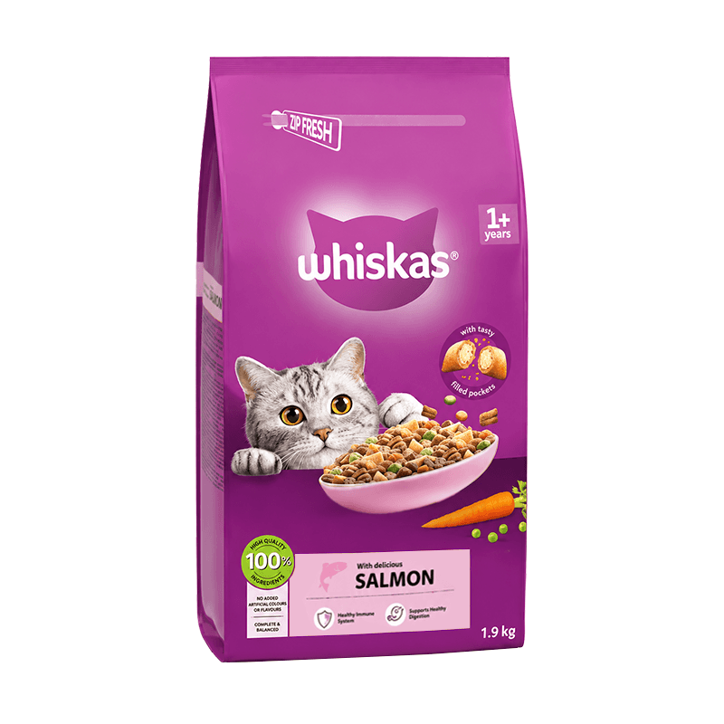 غذای خشک گربه بالغ ویسکاس Whiskas طعم بره 1.9kg — تصویر ۴