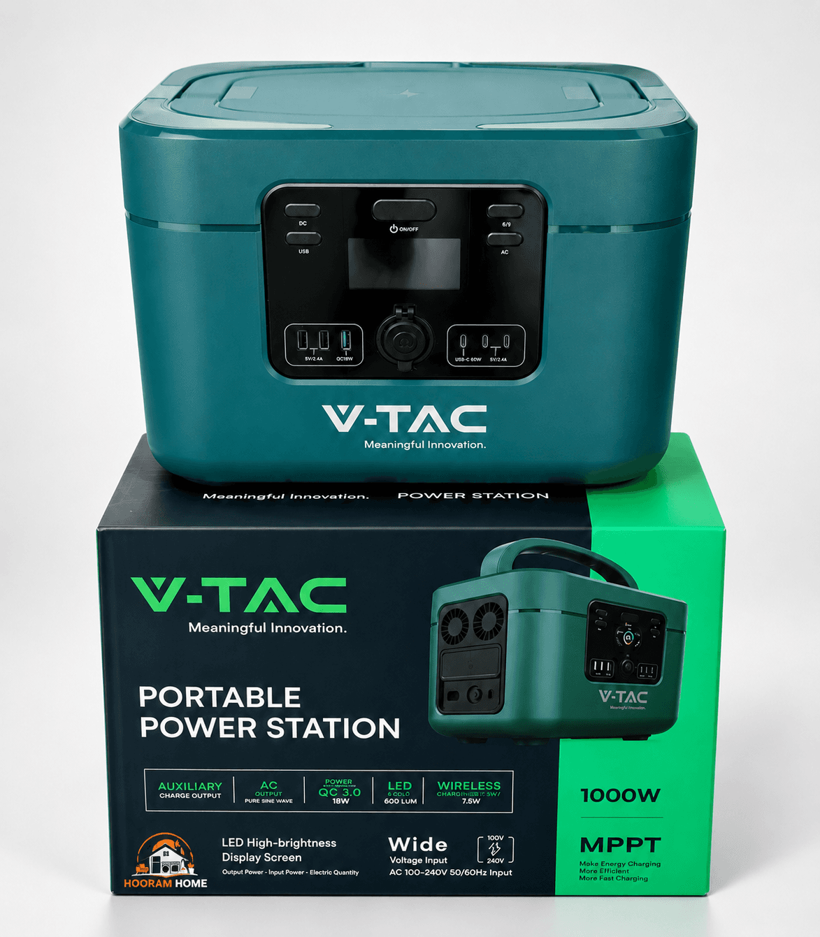 پاور استیشن قابل حمل V-TAC ظرفیت 1000 وات