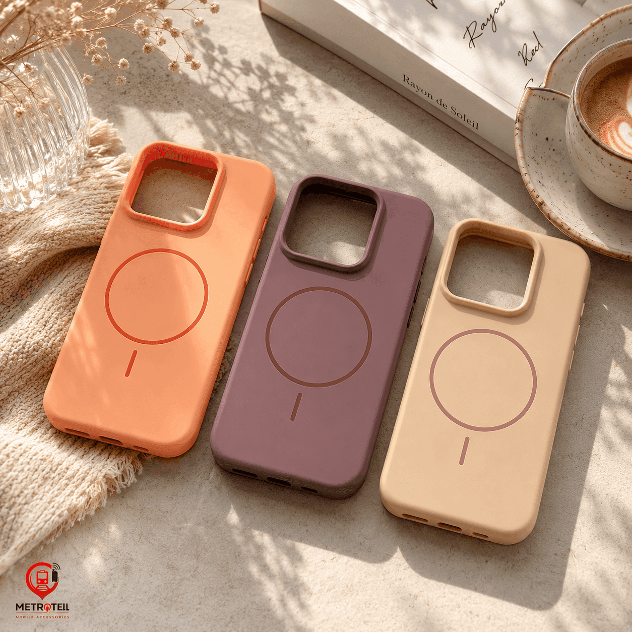 کاور سیلیکونی پاک کنی مگسیف دار مناسب برای گوشی آیفون 16پرومکس IPHONE — تصویر ۲