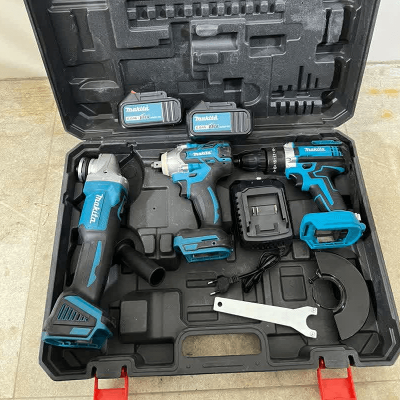 پک سه قلو (دریل،بکس، مینی فرز) شارژی ماکیتا مدل 88V — تصویر ۳