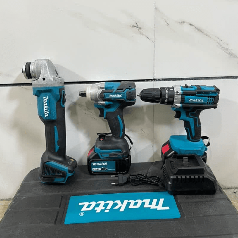 پک سه قلو (دریل،بکس، مینی فرز) شارژی ماکیتا مدل 88V