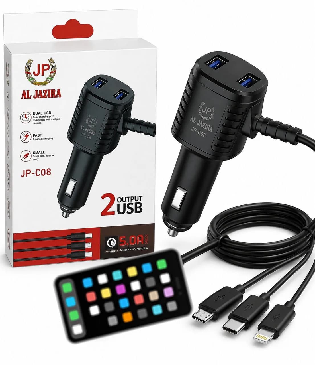 شارژر فندکی AL-JAZIRA JP-C08