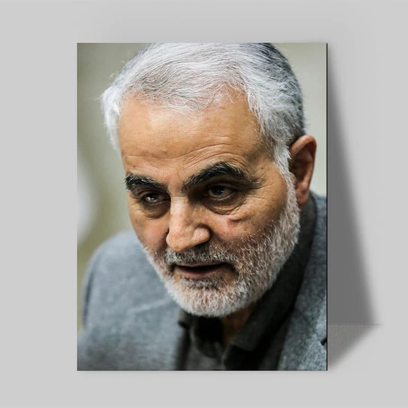 تابلو شاسی صبا طرح مدل سردار شهید سلیمانی کد 184 — تصویر ۲